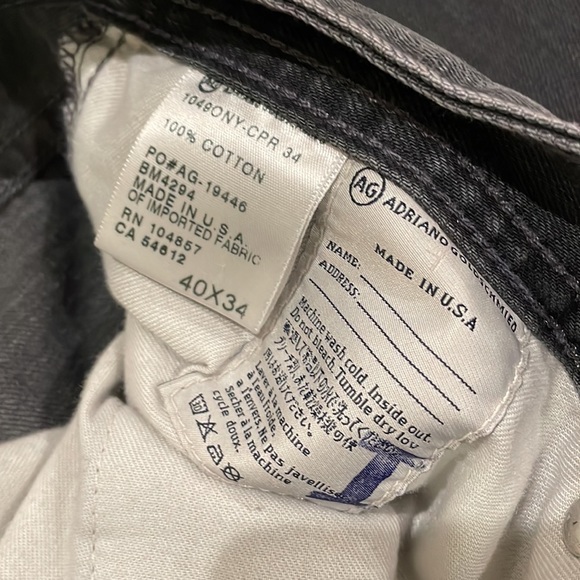 Size 40x34 Adriano Goldschmied The Protege Mens Jeans - Picture 6 of 10